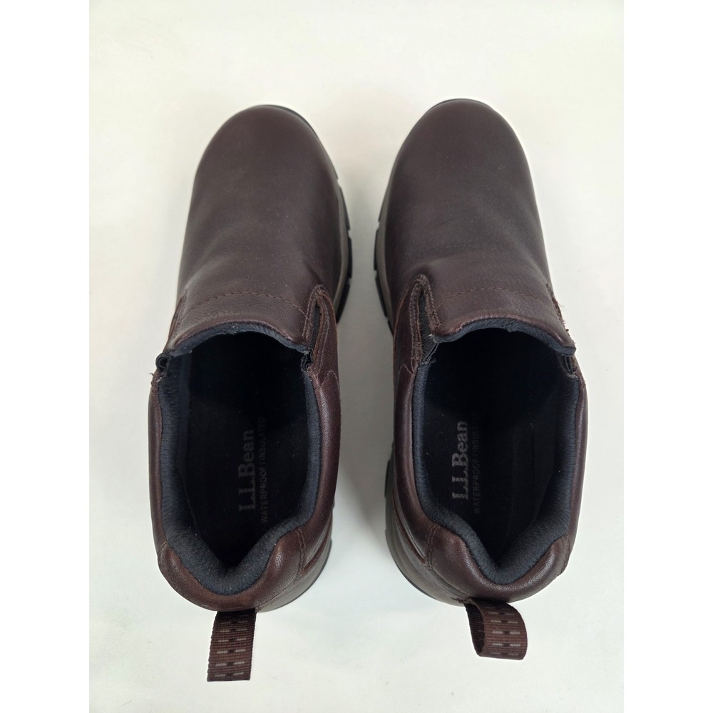 L.L. Bean Tek 2.5 Shining Shoes Womens Sz 8 M Brown Leather Vibram Waterproof - Picture 6 of 8